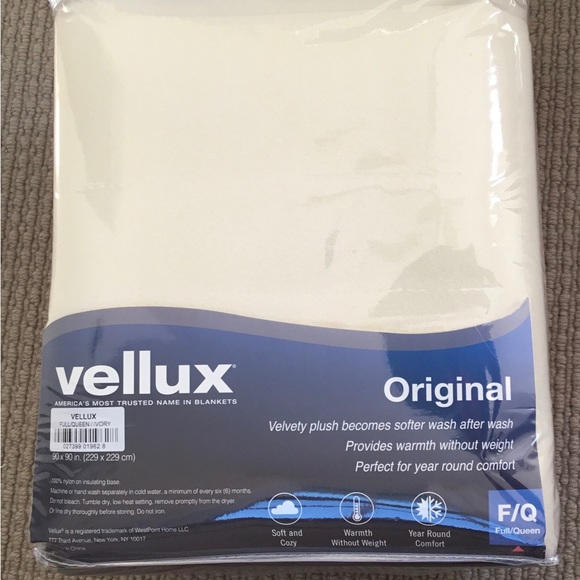 vellux Bedding New Vellux Blanket Ivory Full Queen Never Used